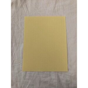Unbranded 11”x8.5” Copier Paper | Light Yellow | 1 Sheet Only